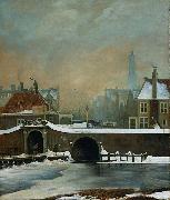 Wouter Johannes van Troostwijk The Raamgate at Amsterdam USA oil painting artist